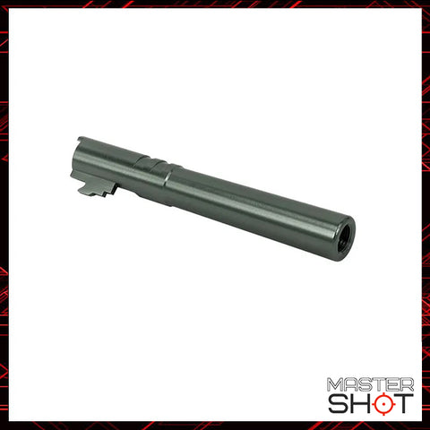 Airsoft Masterpiece 5.1 Threaded Aluminum Outer Barrel (Chrome) for Hi Capa 5.1